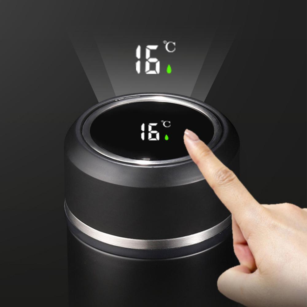 500ML Thermos Bottle With Temperature Display 316 Stainless Steel Thermal Cup Car Insulated Flask Tumbler Thermos For Water Tea