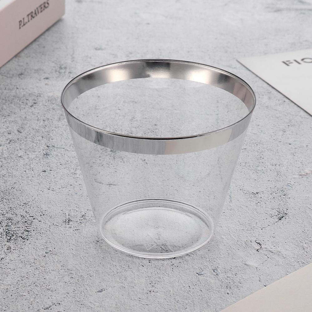 10/20/30pcs Home Decor Wedding Supplies Birthday Party Disposable Tableware Plastic Cups Transparent