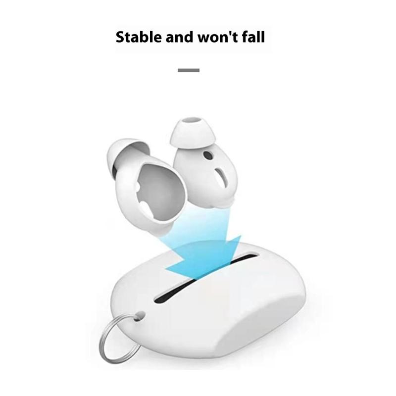 Silicone Earbud Accessories Holder Eartips Carrying Box For Multiple Ear Cushions Secure Shockproof Design