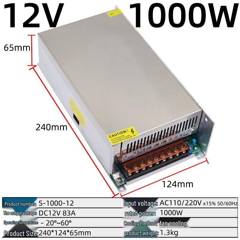220V to Multi-Voltage Switching Power Supply for LED Strips and Monitors (5V, 12V, 24V, 36V, 48V; 5A-30A)