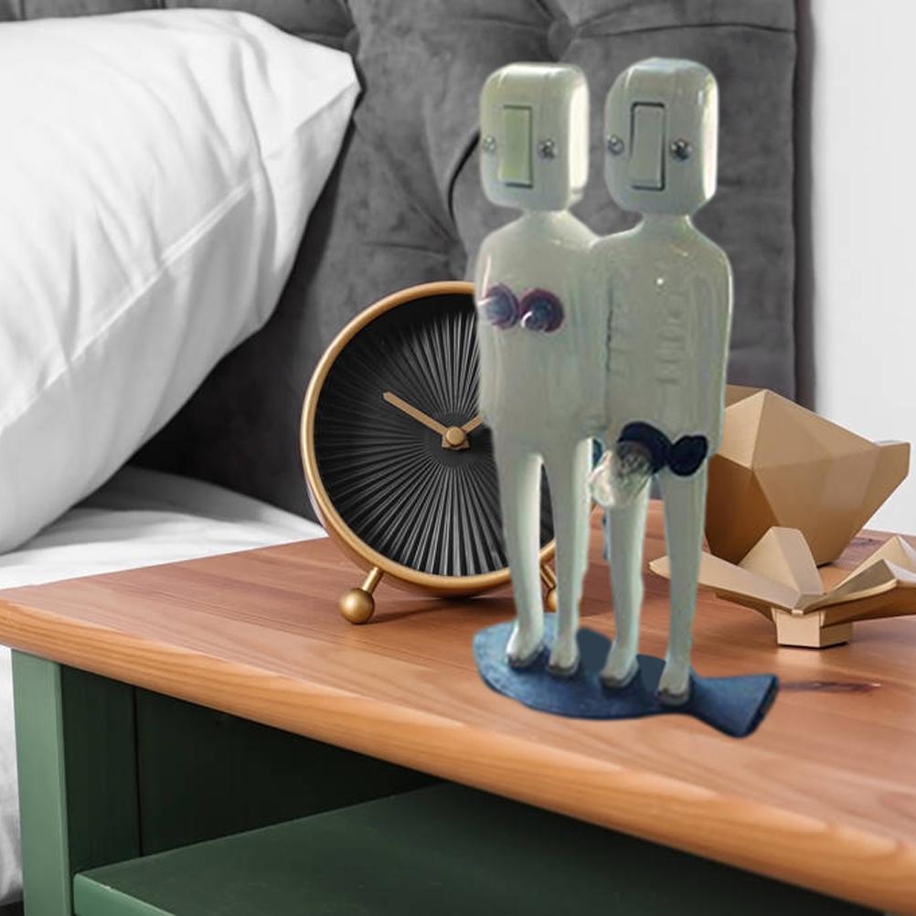 Novelty Table Lamp USB Funny Resin Human Body Desk Lamp Fun Reading Lamp for Living Room Bedroom Study Desk Home