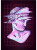 Neon Effect Vaporwave Glitch Sculpture Posters Print Canvas Painting Abstract Wall Art Picture For Modern Living Room Home Decor