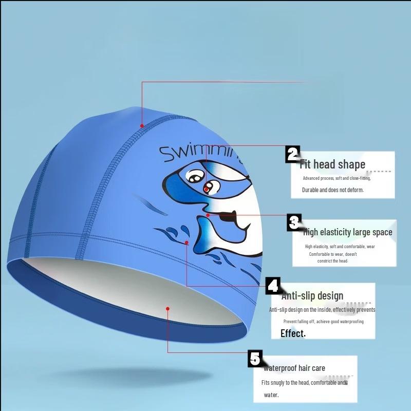 Vattentät tecknad badmössa för barn