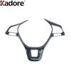 Car Steering Wheel Panel Cover Trim For Volkswagen VW T-Roc TROC 2017-    Carbon Fiber Interior Accessories