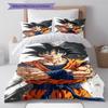 Biancheria da letto con motivo Son Goku, Set piumone Copripiumone Federa Regalo di compleanno per la casa (1 * copripiumino + 2 * federa, senza nucleo)