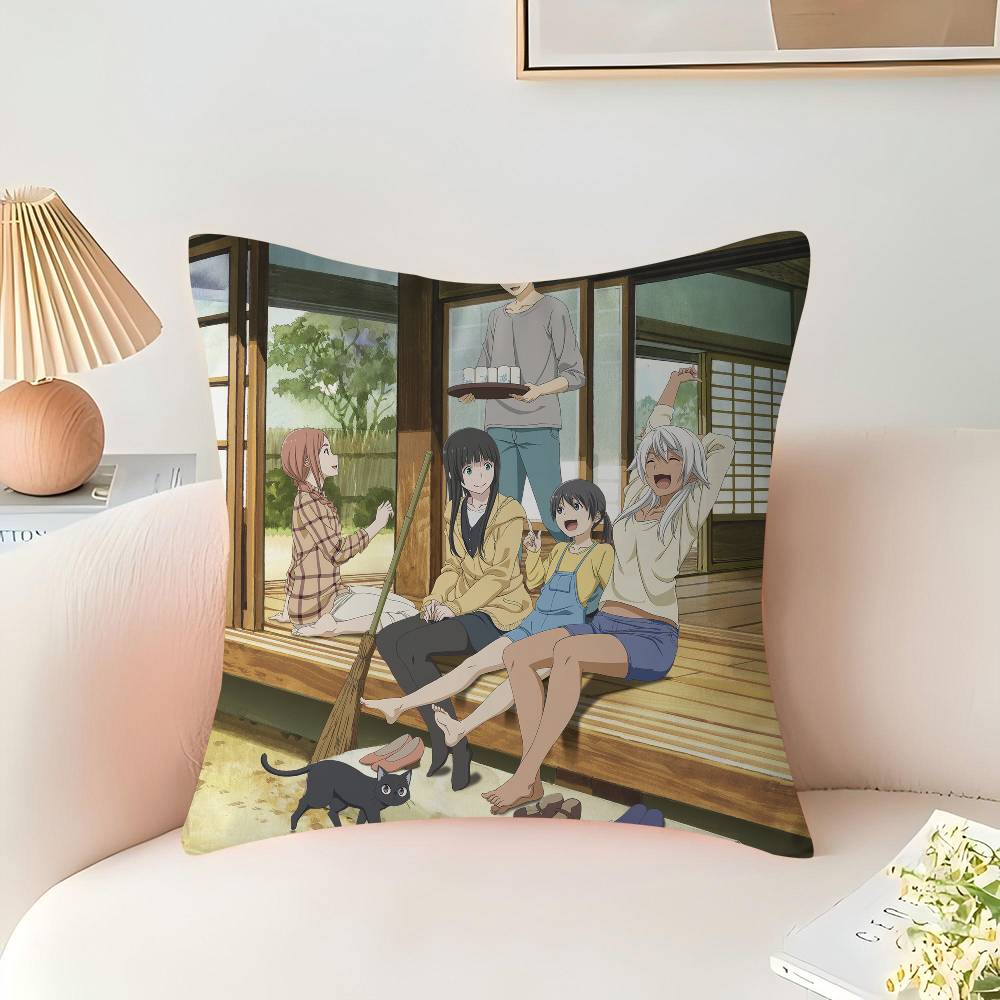 Flying Witch Personalized Pillow Dust Cover Bedroom Kids Party Decoration Pillowcase Birthday Children Gift