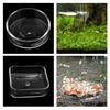 Glass Shrimp Feeding Food Dish Transparent Tray Aquarium Products for Freshwater and Marine Tanks