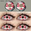 EYESHARE DEMON Red Cosplay Contact Lenses for Eyes Blood-red Pupils Halloween Eye Lens White/Black Softlens