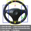 For BMW E60 E61 520i 520li 523 530i 523li Hand Sewing Car Steering Wheel Cover