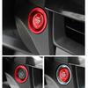 Start Button Ignition Switch Cover Trim 2PCS Red Fit For Cadillac CT5 XT4 XT6