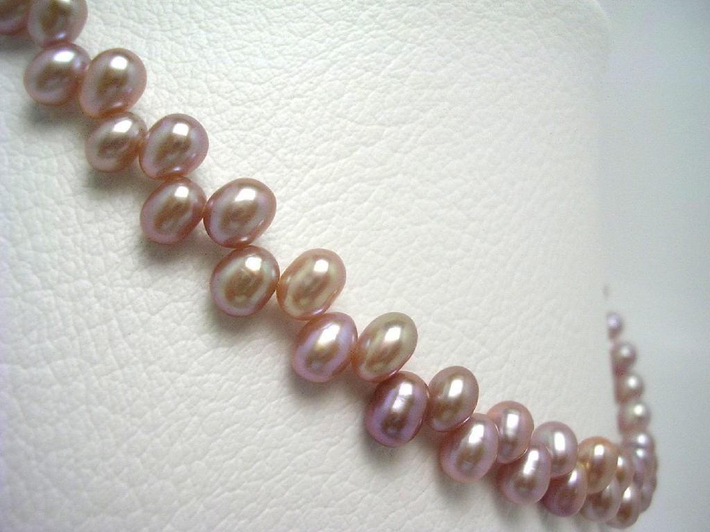 Isowa Pearl (Ise-Shima pearl specialty store) Freshwater pearl Cleopatra necklace 5.0-5.5mm light purple magnetic clasp 65128