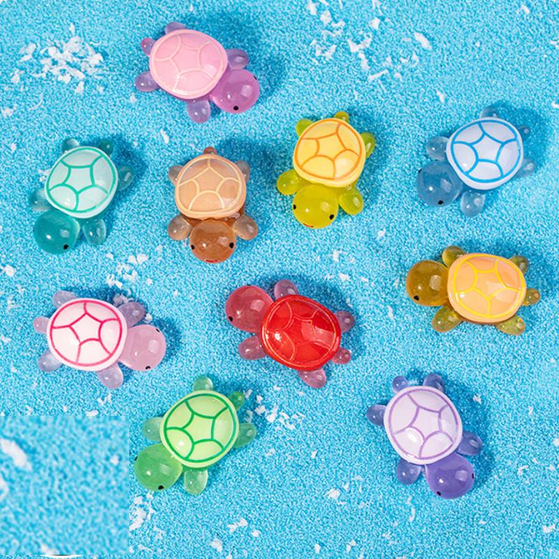 Charming Turtle Figurines For Diy Miniature Gardens And Desk Decorations In Bright Colors
