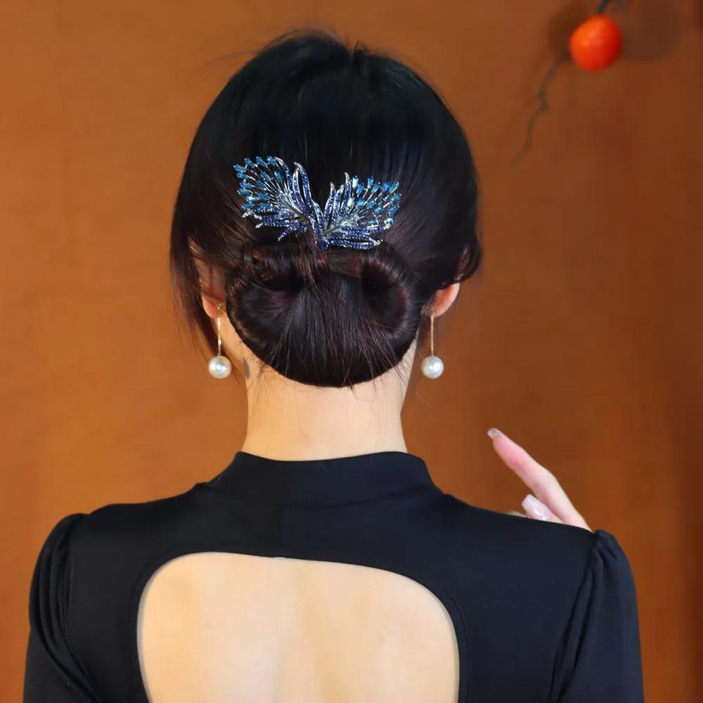 Fully Rhinestone Hair Bun Tool, Bun , Elegant And Sophisticated Braiding Tool, Hair Clip.