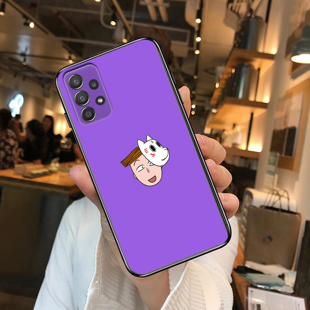 TOPLBPCS Chibi Maruko Phone Case Hull For Samsung Galaxy A70 A50 A51 A71 A52 A40 A30 A31 A90 A20E 5G A20s Black Shell Art Cell C