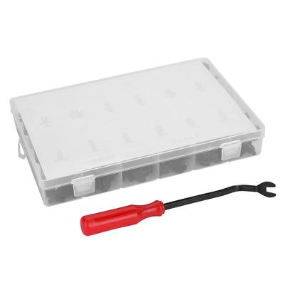240Pcs 12 Sizes Assorted Clip Trim Car Push Pin Rivet Bumper Door Panel Retainer W  Screwdriver