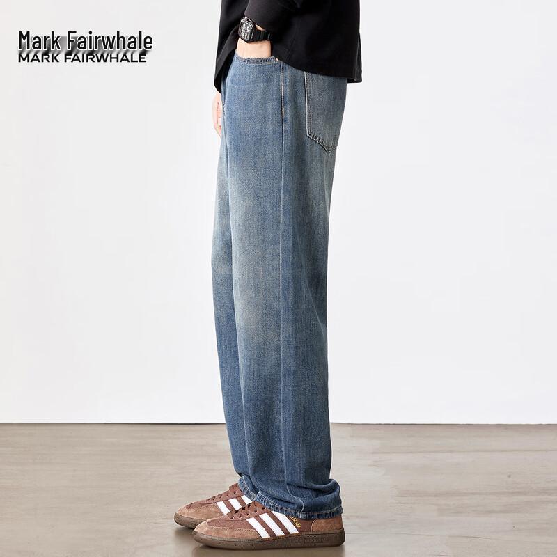 Mark Fairwhale Men's Everyday Washed Straight Denim Jeans