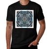 Geometric Polynesian Blue Version TShirt Casual Everyday Short Sleeve TShirt