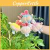 Fluffy Bunny Peach Ear Plush Keychain Cute Dog Design Fun Accessory Purses For