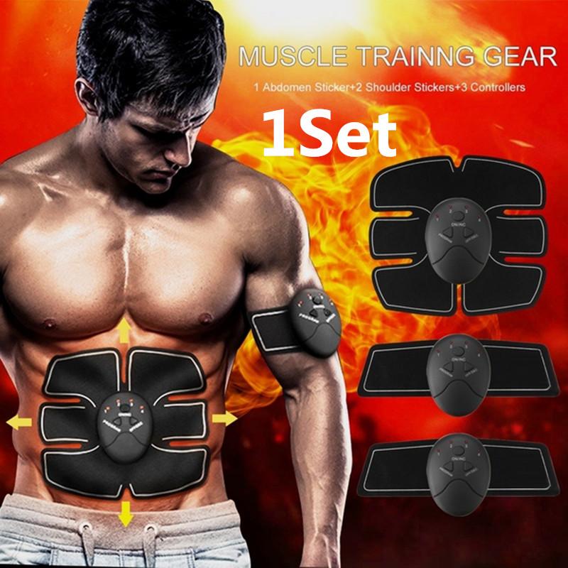 6 PcsSet 6 Mode Workout Muscle Trainer Training Gear Stimulation Musculation Toner Toning Belt Fat
