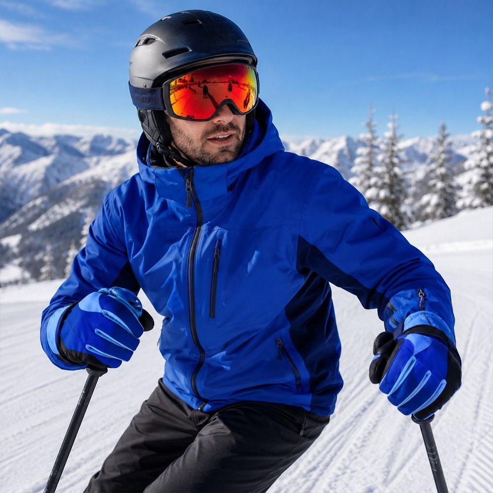 Waterproof Cycling Gloves Warm Snowboard Gloves Fashion Winter Skiing Gloves for Men Women