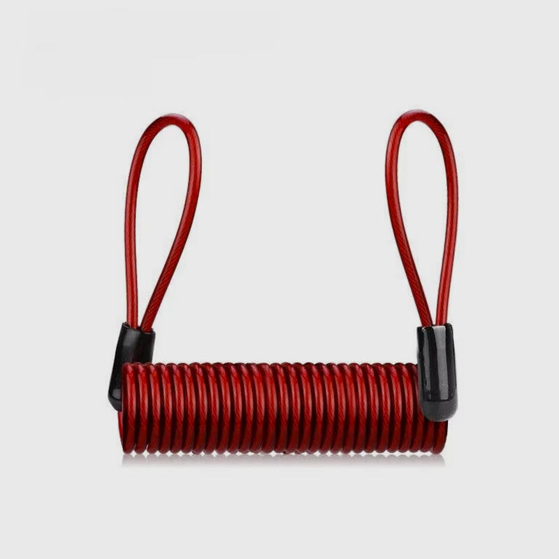 1.2m Safety Disc Brake Helmet Wire Bicycle Lock Rope Anti-theft Security Reminder Motorcycle Spring Cable 2025 NEW