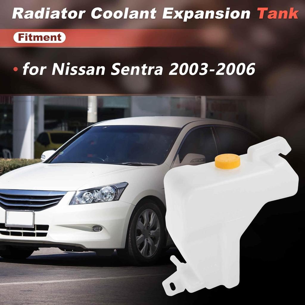 Coolant Expansion Reservoir Tank with Cap for Nissan Sentra 2003-2006 NI3014125 Engine Radiator Coolant Overflow Reservoir Recovery Tank