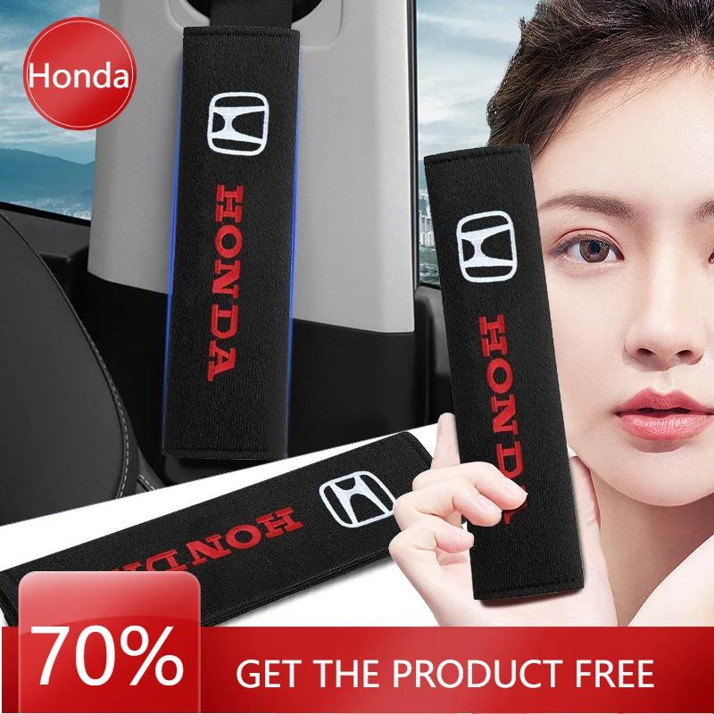 Car Hot 2025 Car Seat Belt Shoulder Pad Protective Cover Car Accessories for Honda Mugen Power TypeR Jazz City Civic Inspire Acc