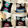 Art LLowbrow AArt EEyeball Cushion Cover Pillow Case Antidustmite Pillowcase Silky Short Plush Sofa Cushion Cover hot