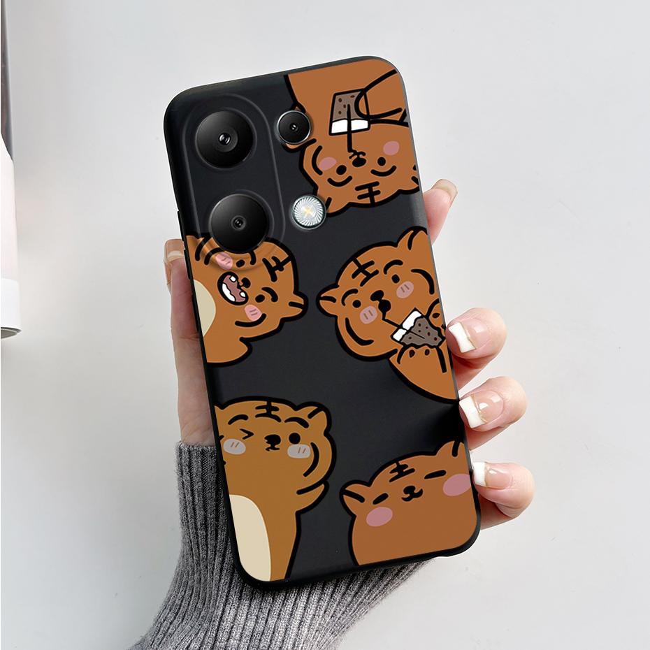 For Xiaomi Poco M6 Pro Case Soft Silicone Cute Cat Panda Shockproof Cover for Poco M6 Pro 4G TPU Coque Funda Shell M6Pro 6.67''