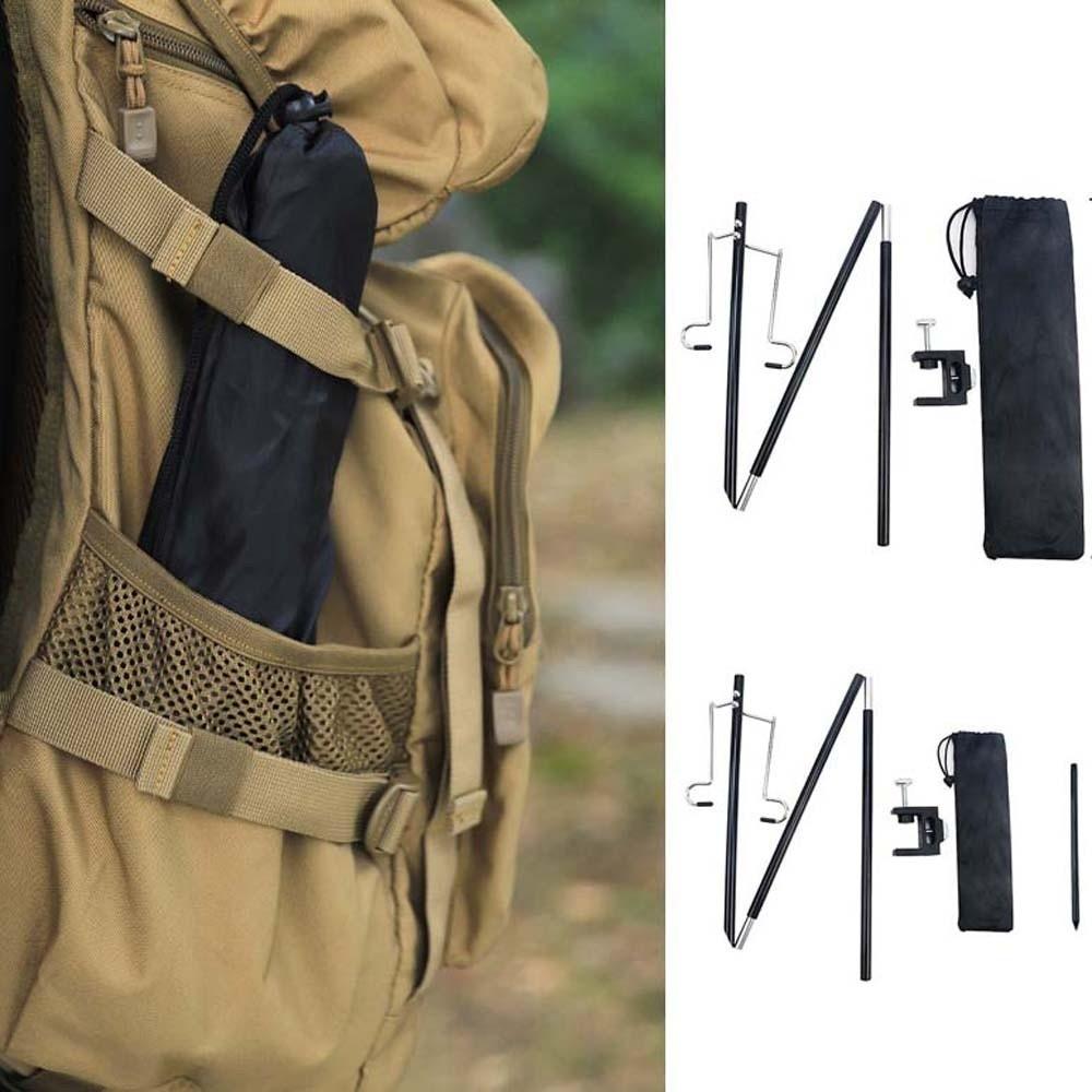 Adjustable Camping Lamp Rod Aluminum Zinc Zinc Alloy Portable Lantern Holder Folding Lamp Stand  Travel