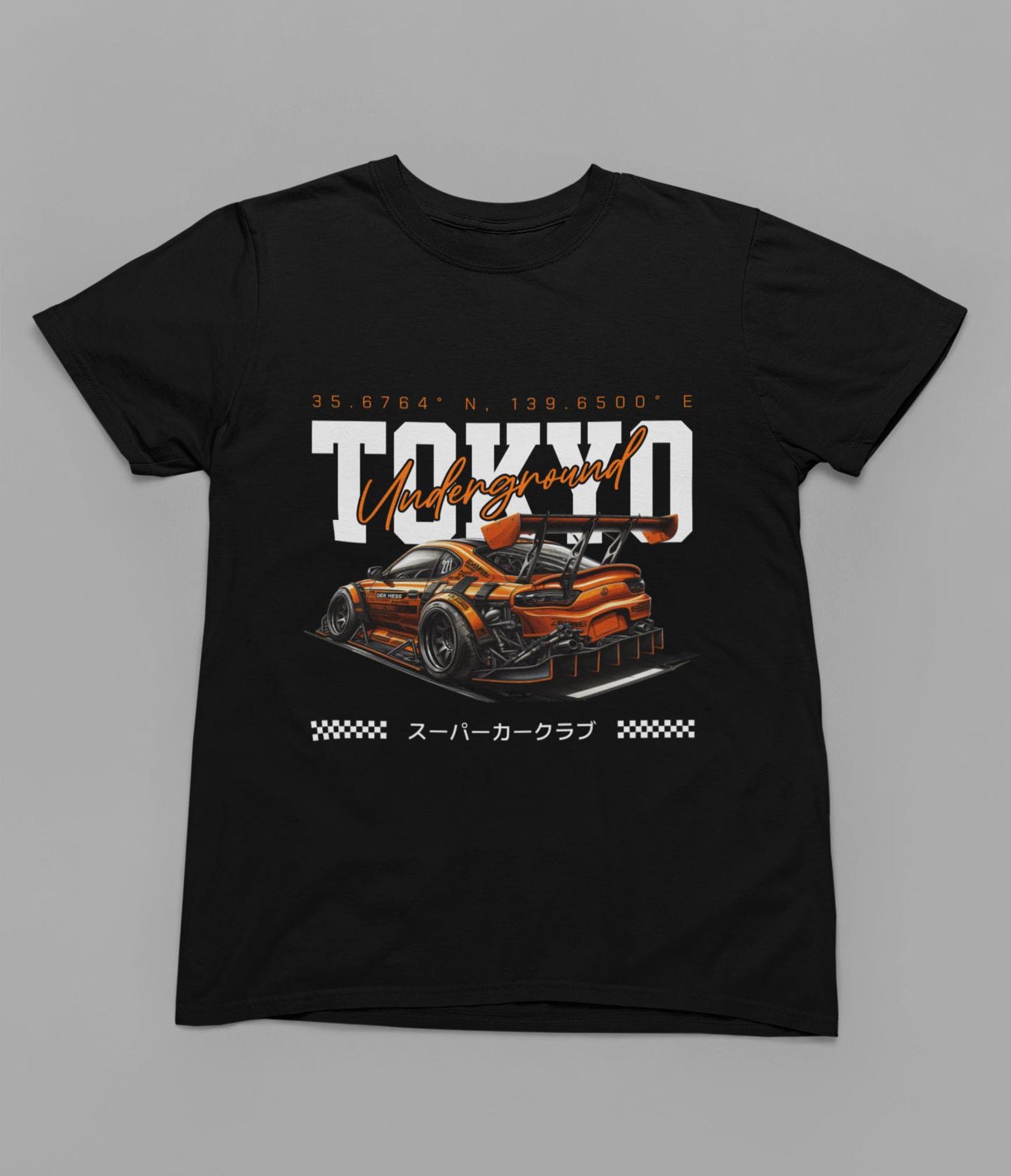 Tokyo Underground T Shirt, JDM Street Racing Tee, Japanese Car Culture Shirt, Widebody Drift Car Graphic Tee, Tokyo Night Racer Gift L