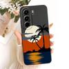 For Itel Power 70 / Itel P70 Fashion Dusk Beach Painting Phone Case For Itel P70 Power70 P673L Soft Silicone Covers Bumpers