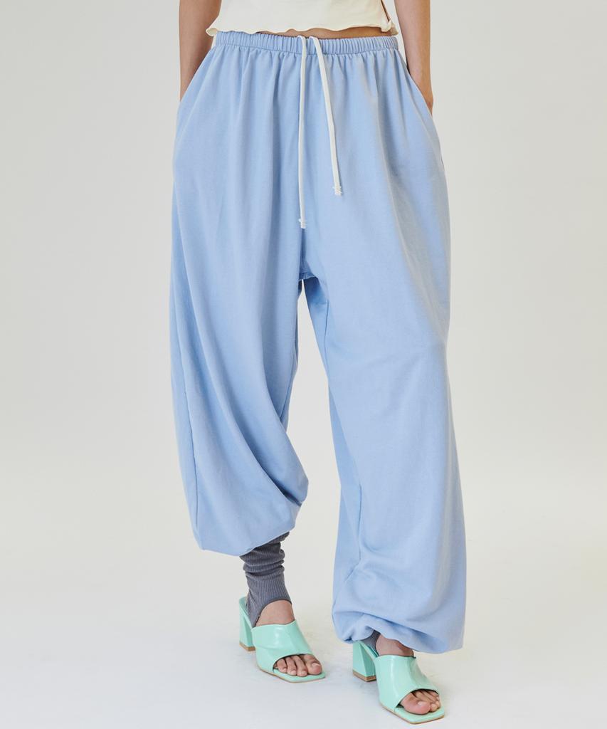 Peulojegteuweibeu Shirring Color Banding Pants [Sora]