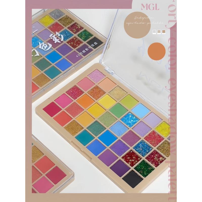 Mgl 40 Color Eyeshadow Palette Macaron Dopamine Stage Performance Makeup Palette