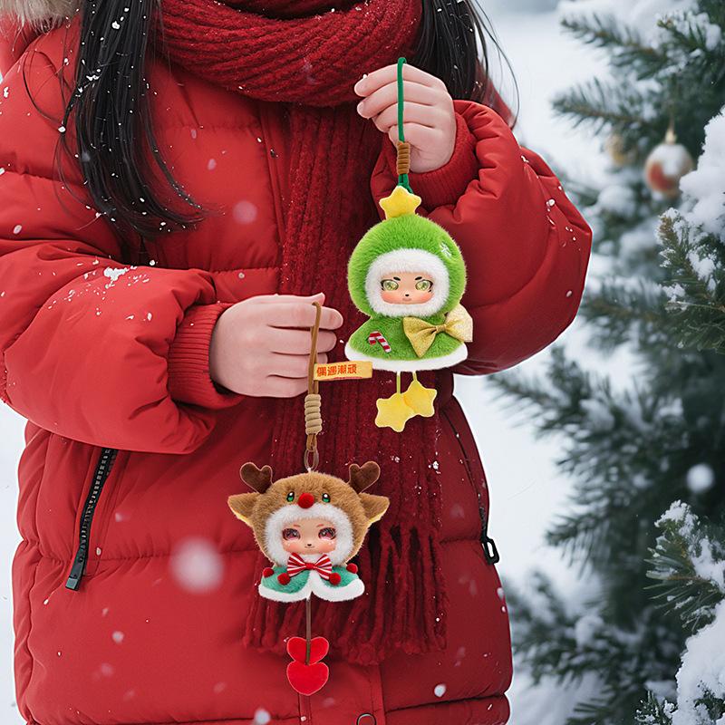 Christmas Tree Deer Vinyl Face Plush Toy Fairy Tales Animal Pendant Gift