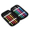 Crochet Hook 10 Sizes Ergonomic Handles Smooth Needles Bearded Needle for Arthritic Hands