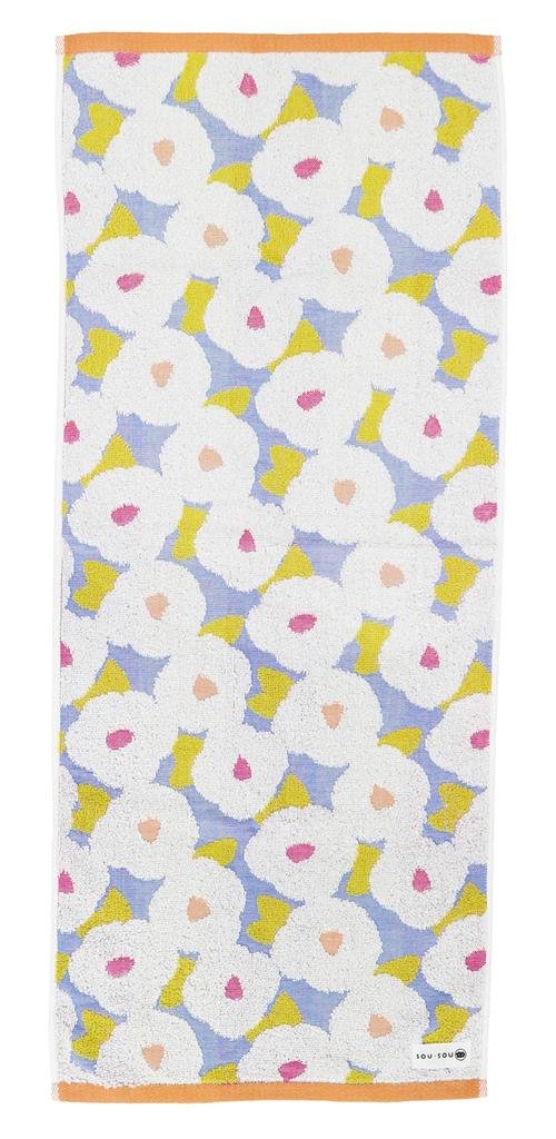 Marushin Face Towel Camellia Pattern Made in Japan Imabari Certified Towel 6165005600 SOU SOU 34×80cm
