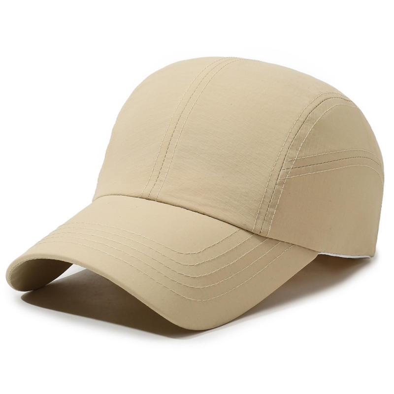 Summer quick-dry soft-top sports running cap, sun protection, breathable visor hat, outdoor hiking baseball cap