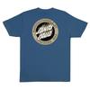 Santa Cruz Skateboard T-Shirt Flamed MFG Dot Blue Dusk