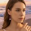 Pearl Rhinestone Dangle Earrings Exaggerated Shell Drop Earrings Starfish Stud Earrings  Lady/Gifts