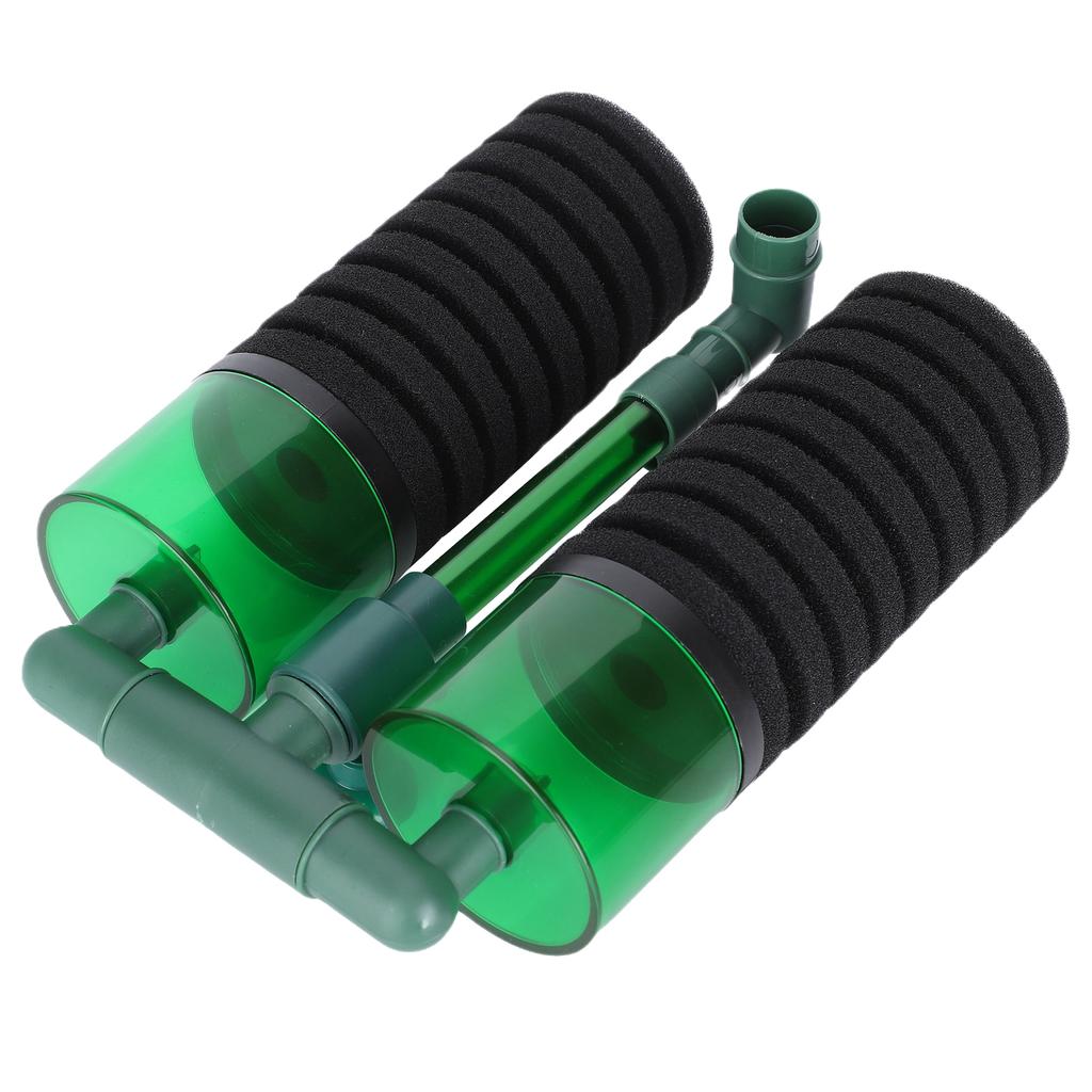 Akvarium Biokjemisk Dobbel Svamp Rensefilter Akvarium Nedsenkbar Skumfilter(QS200A L med