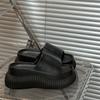 New summer thick-soled thick-heeled slippers, women's summer thick-soled seaside cool slippers