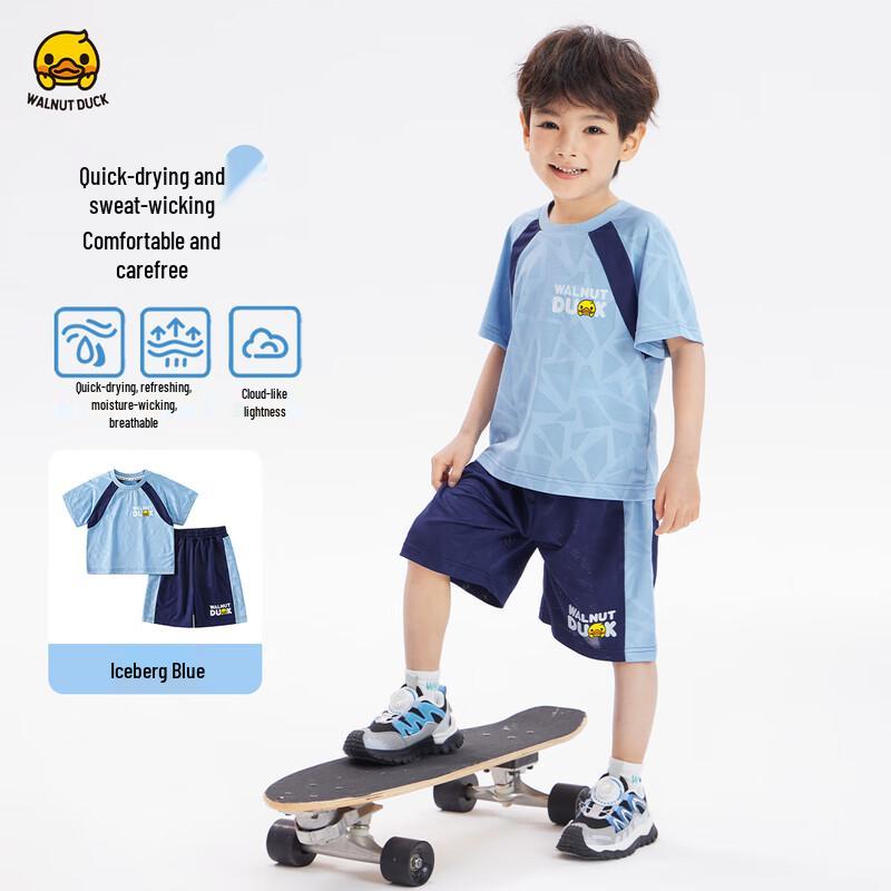 WALNUT DUCK Kids Short Sleeve Sportswear Set 100