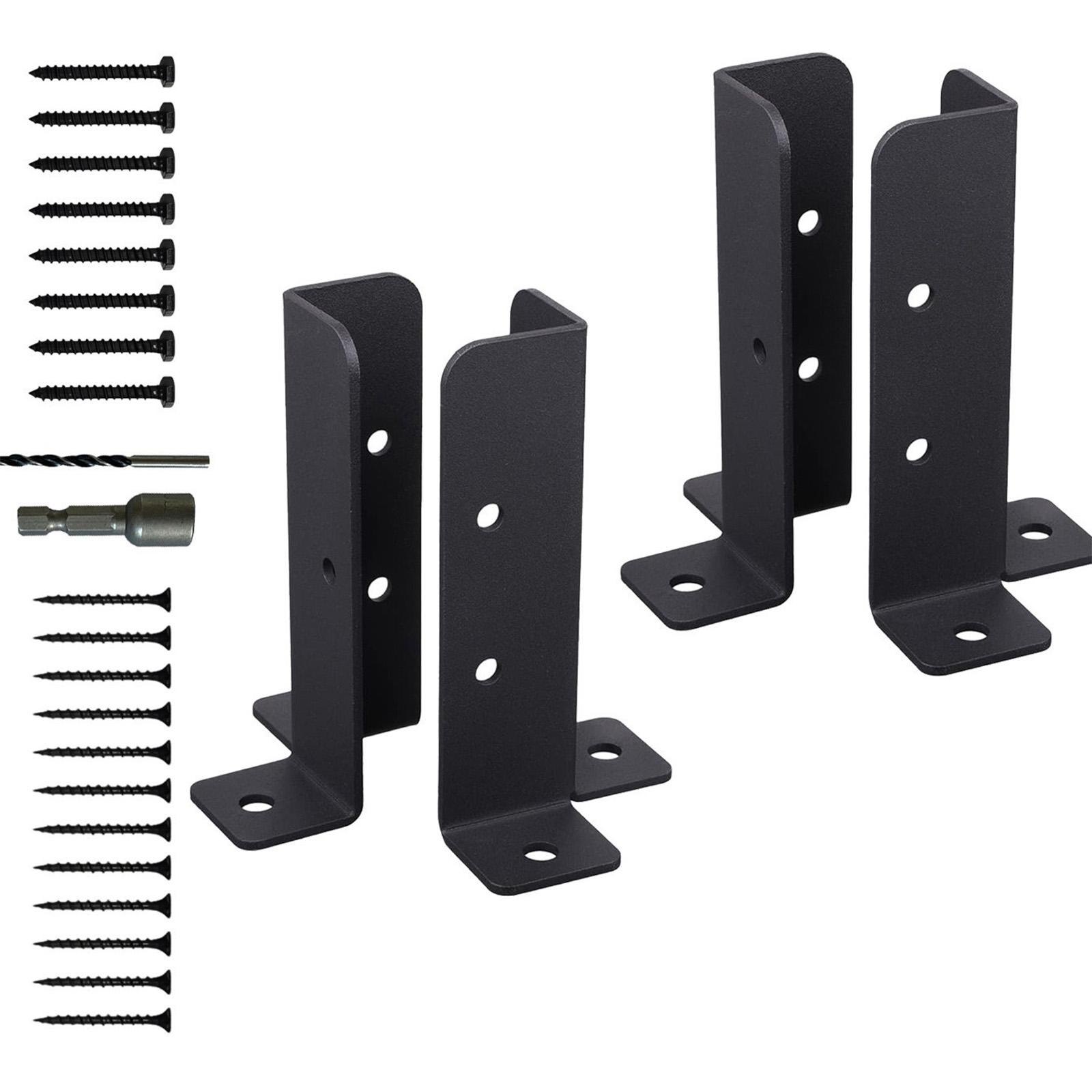 

Регулируемые анкеры для столбов террасы, базовые кронштейны, портативный, прочный, усиленный аксессуар для надежной поддержки конструкции террасы