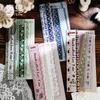 Yi Niao Handmade Retro Lace Sticker Pack: 6 Styles for Journaling & Collage Decoration