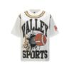 2025 Amerikanische trendige Marke Vall gewaschen alt bedrucktes kurzärmeliges Hip-Hop lockeres Streetwear-T-Shirt für Männer und Frauen