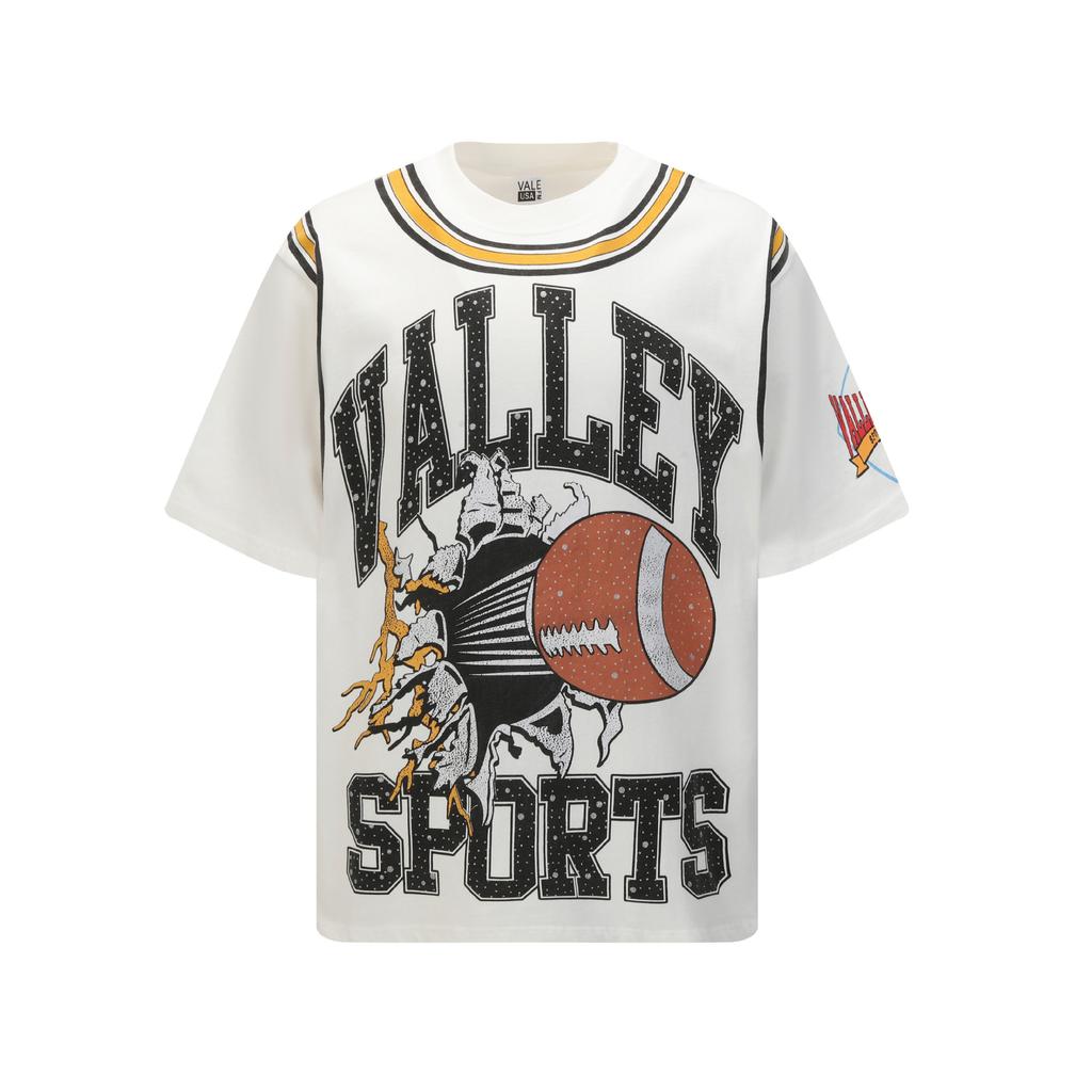 2025 Amerikanische trendige Marke Vall gewaschen alt bedrucktes kurzärmeliges Hip-Hop lockeres Streetwear-T-Shirt für Männer und Frauen