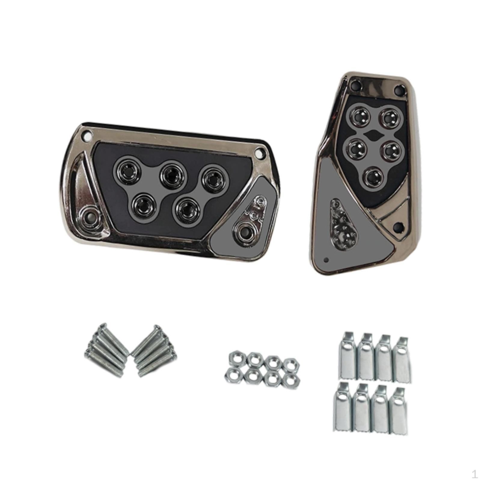 

Накладки на педали автомобиля, комплект, чехлы для тормоза и акселератора, противоскользящие, для гаража, нескользящие