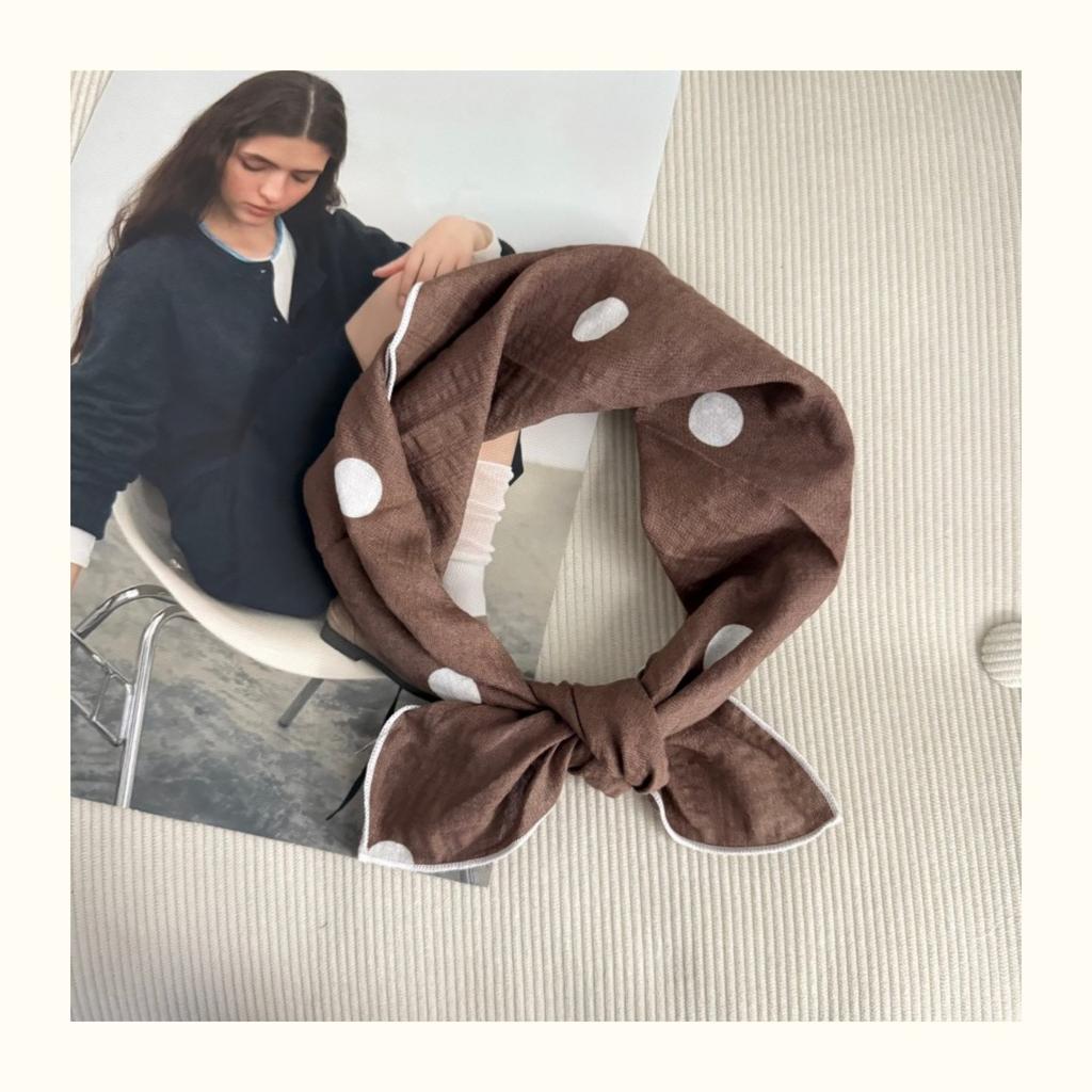 Premium 90Cm Floral Large Square Scarf Cotton And Linen Silk Scarf Women'S Headscarf Thin Scarf Sun Protection Shawl Outer Yarn