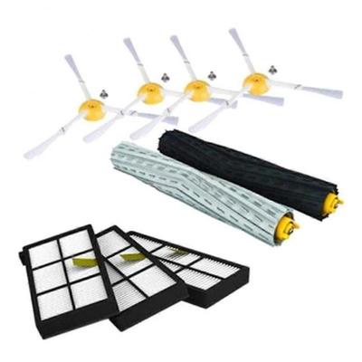 Kit de Peças de Reposição de Escovas Laterais e Filtros HEPA para Aspirador 980 990 900 896 886 870 865 800